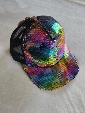Sequin Trucker Hat